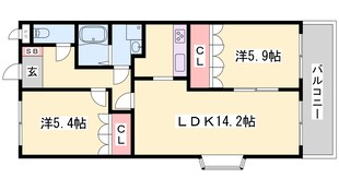 コンフォース大開の物件間取画像